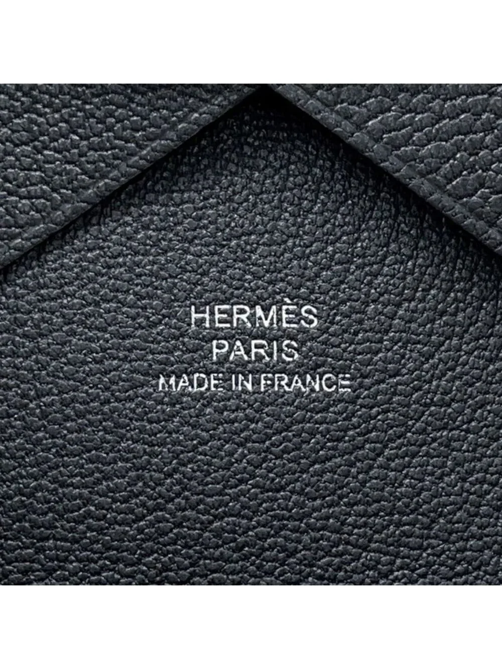 Hermes Coin Purse Calvi Duo Gris Misty Silver Chevre Mysore